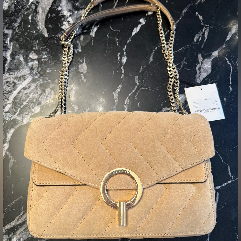 NWT Sandro Suede Handbag Yza